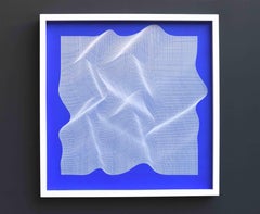 Blue Fabric 2023 - geometric abstract painting