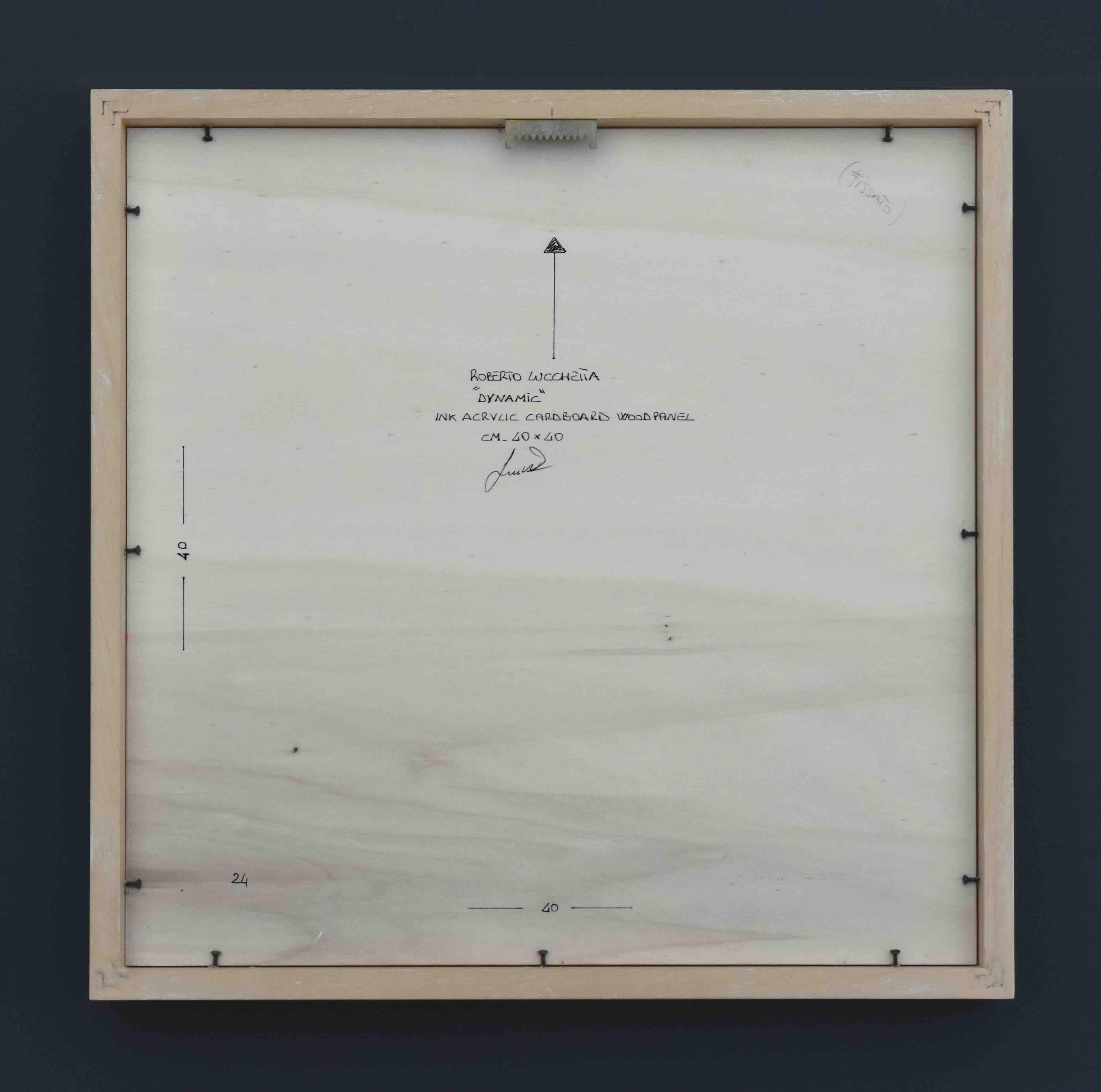 Dynamic 2024 - pittura astratta geometrica in vendita 6