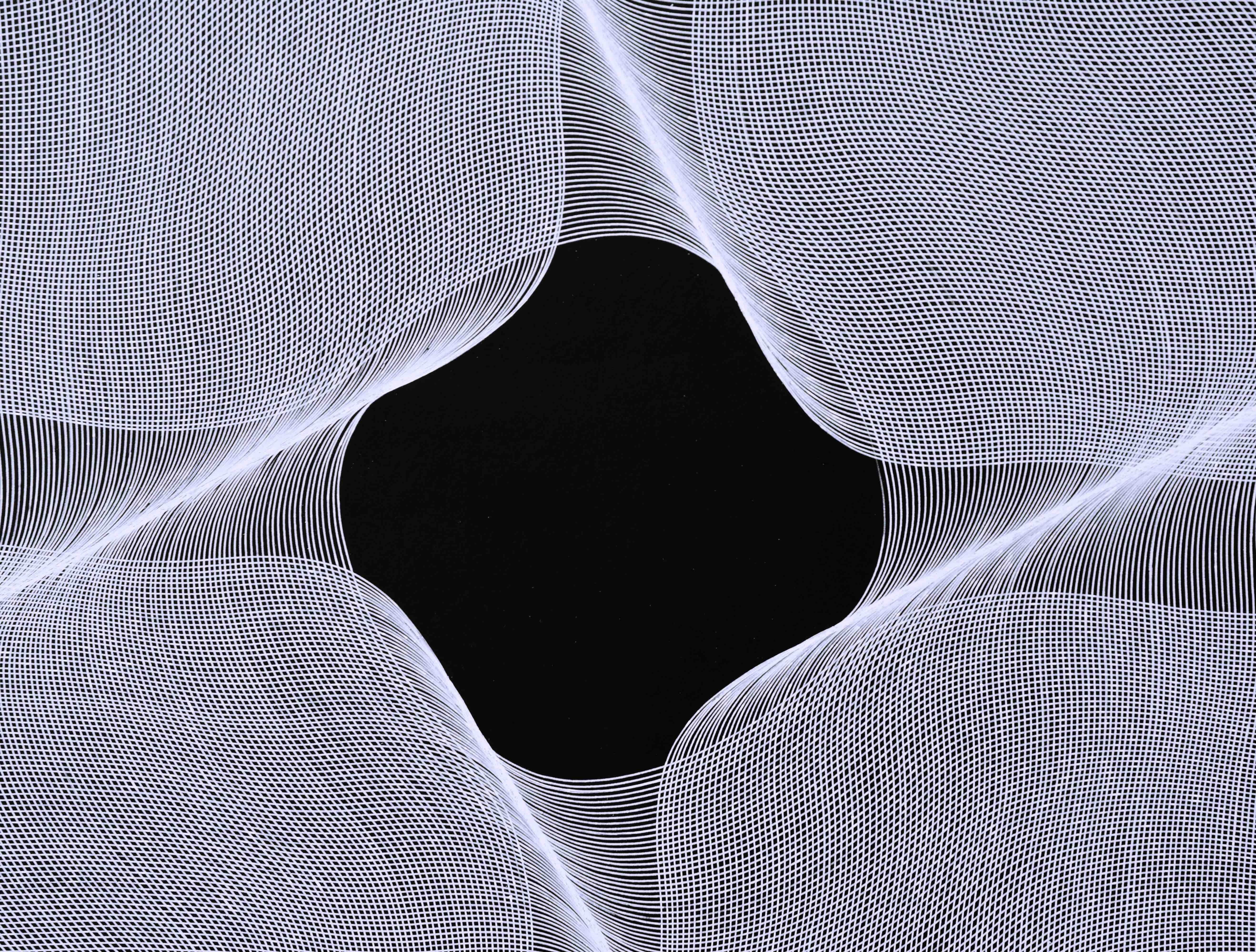 Strutture dinamiche - pittura astratta geometrica - Abstract Painting Marrone di Roberto Lucchetta
