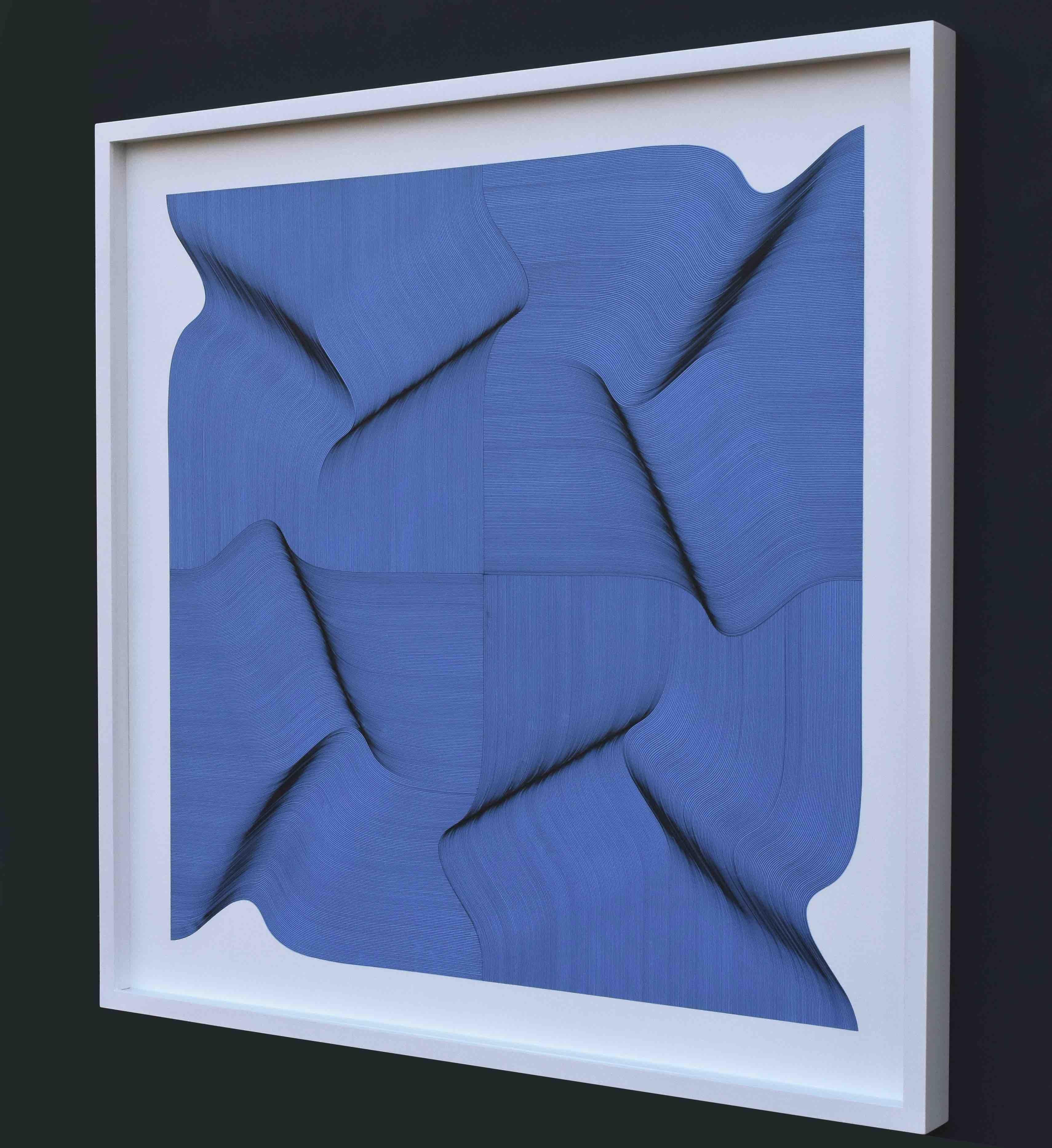 Geometrische Oberfläche 2020 - Geometrische abstrakte Dynamik – Painting von Roberto Lucchetta