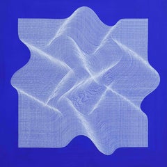 Gewebe 2023 – geometrisches abstraktes Gemälde