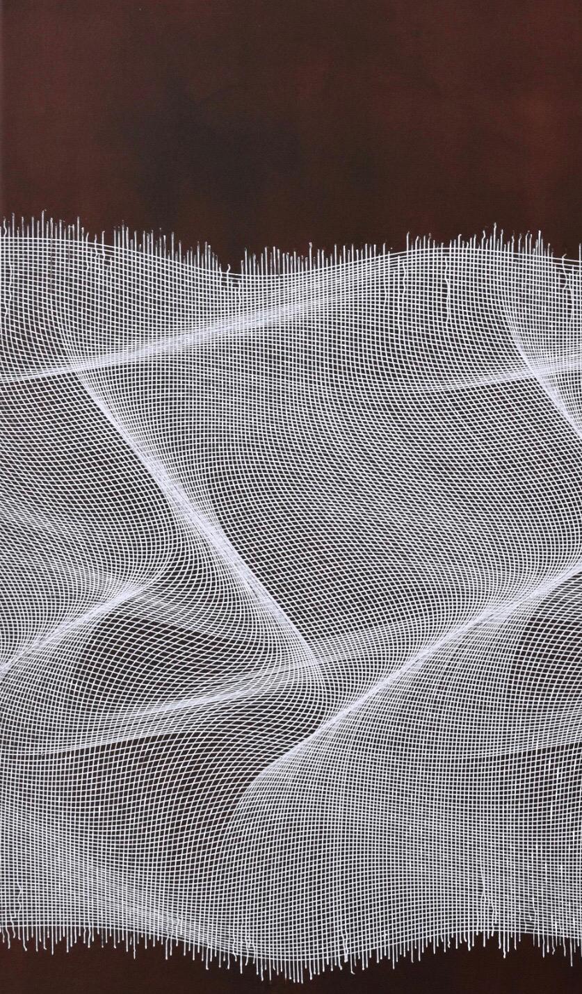 Texture des tissus 2020  - Peinture abstraite géométrique - Painting de Roberto Lucchetta