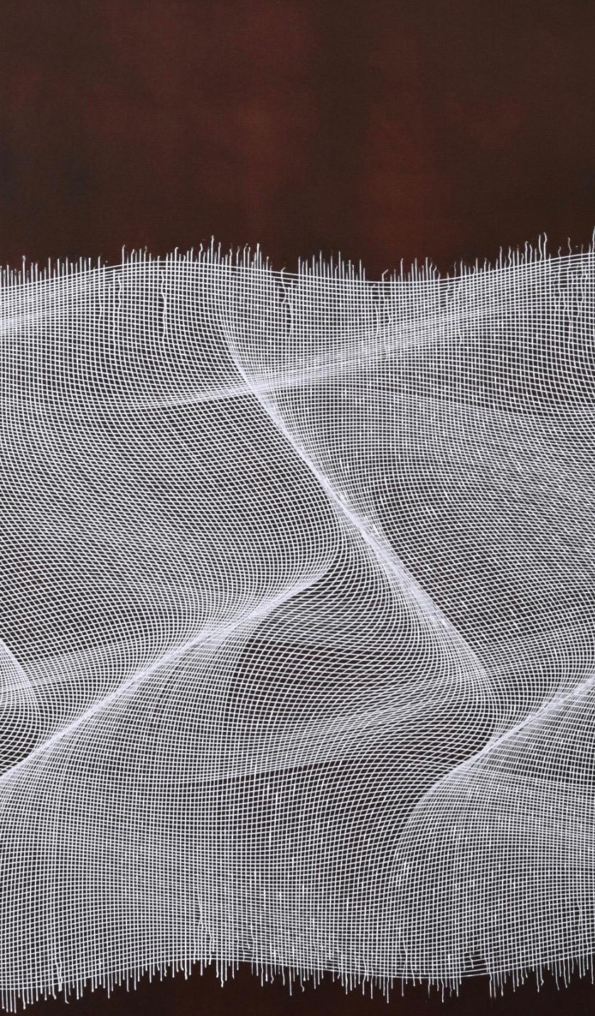 Stofftextur 2020  - geometrisches abstraktes Gemälde (Geometrische Abstraktion), Painting, von Roberto Lucchetta