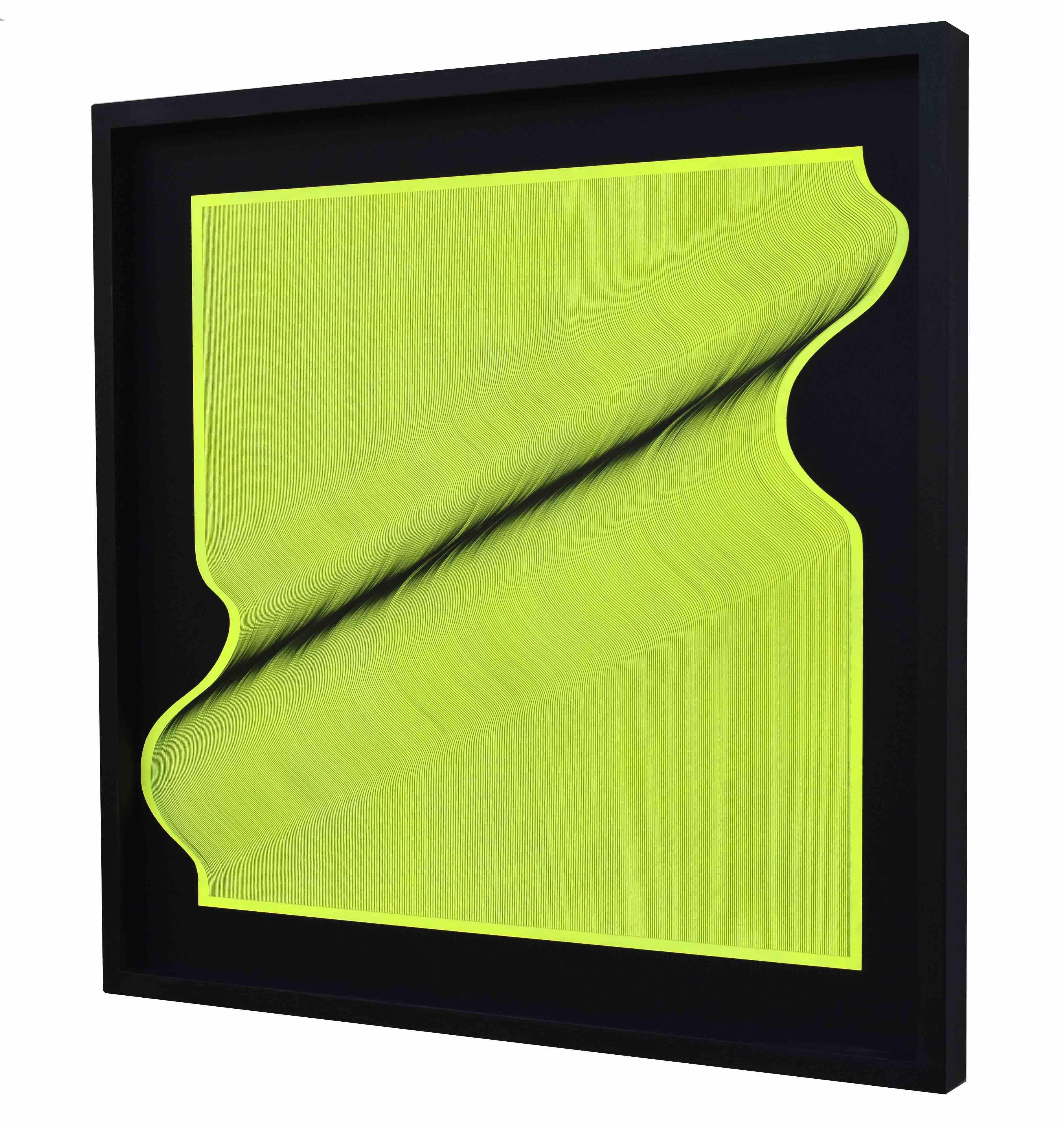 Superficie fluo 2020 - pittura astratta geometrica - Painting Astrattismo geometrico di Roberto Lucchetta