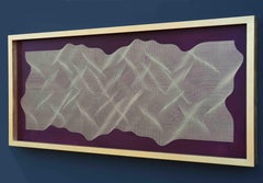 Golden Fabric 2020 - geometric abstract painting