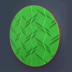Grüne Textur 2022 – geometrisches abstraktes Gemälde