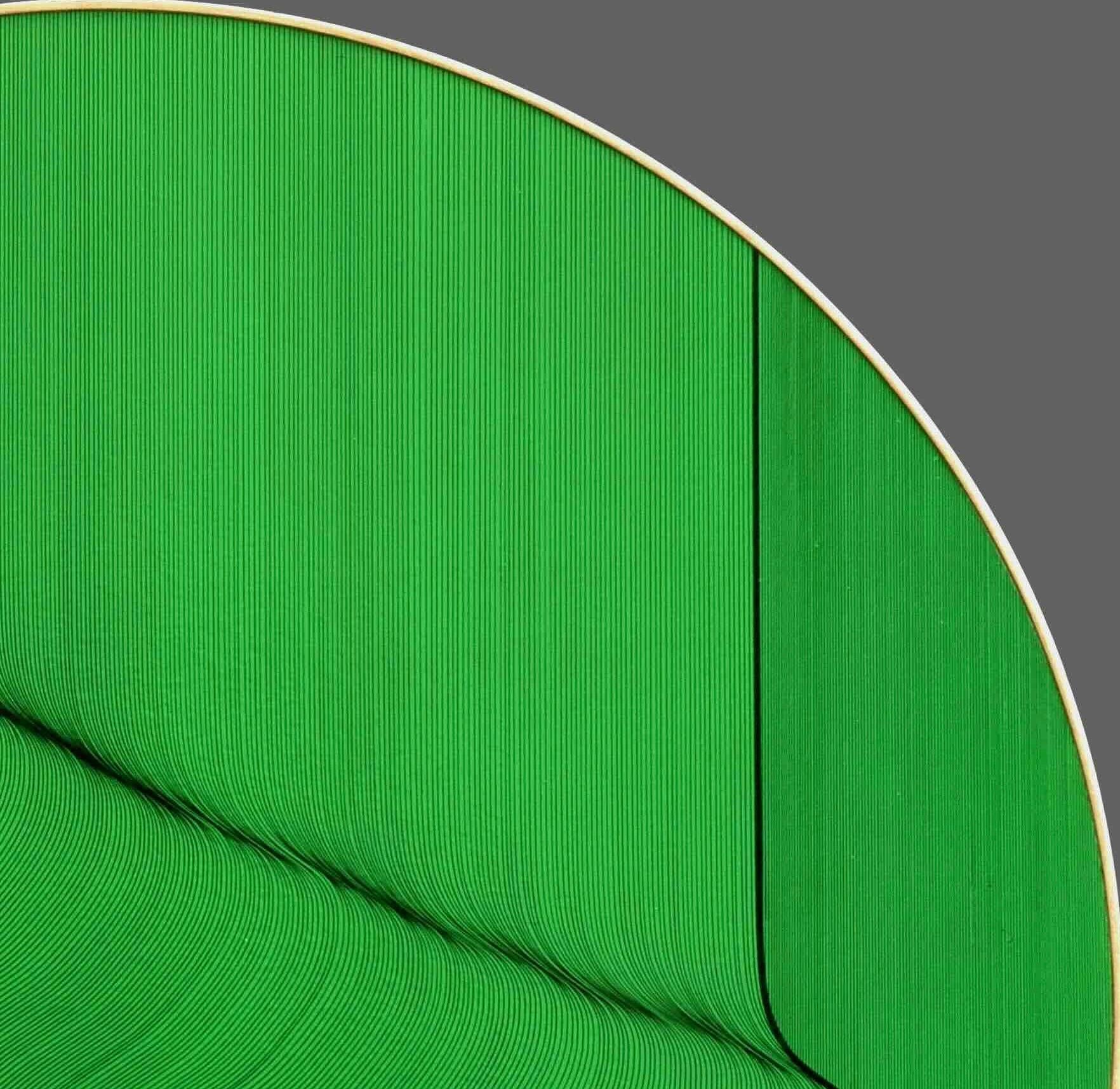 Grüne Welle 25 - geometrische abstrakte Malerei (Geometrische Abstraktion), Painting, von Roberto Lucchetta