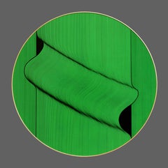 Grüne Welle 25 - geometrische abstrakte Malerei