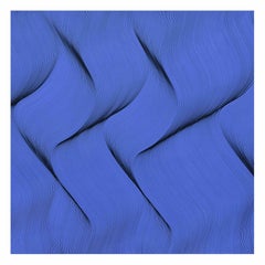 Movement in Blue - abstract painting