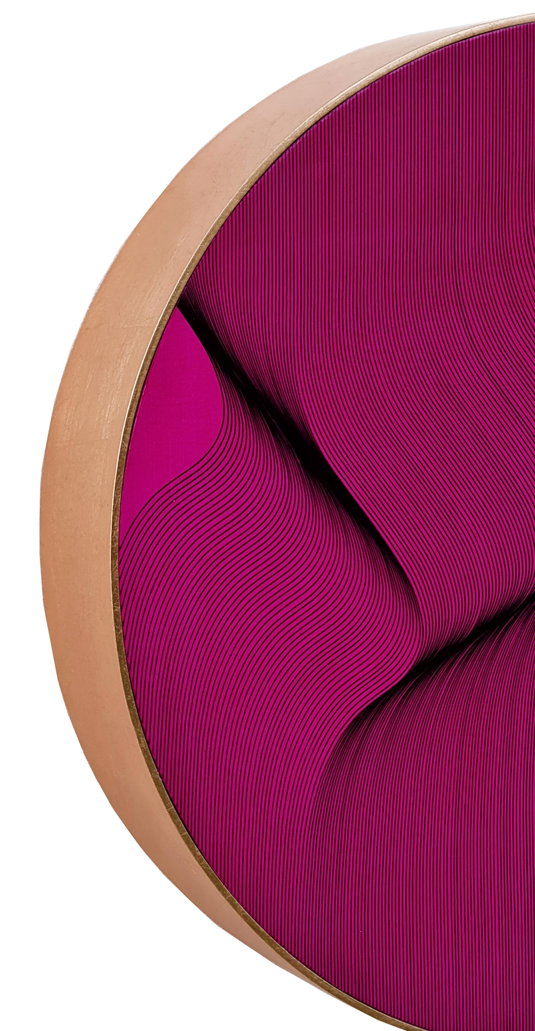 Superficie rosa-viola 2021 - pittura astratta geometrica - Painting di Roberto Lucchetta