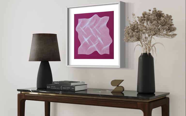 Purple surface 2022 -  geometric abstract painting For Sale 1