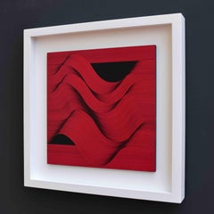 Superficie rossa 2024 - pittura astratta geometrica