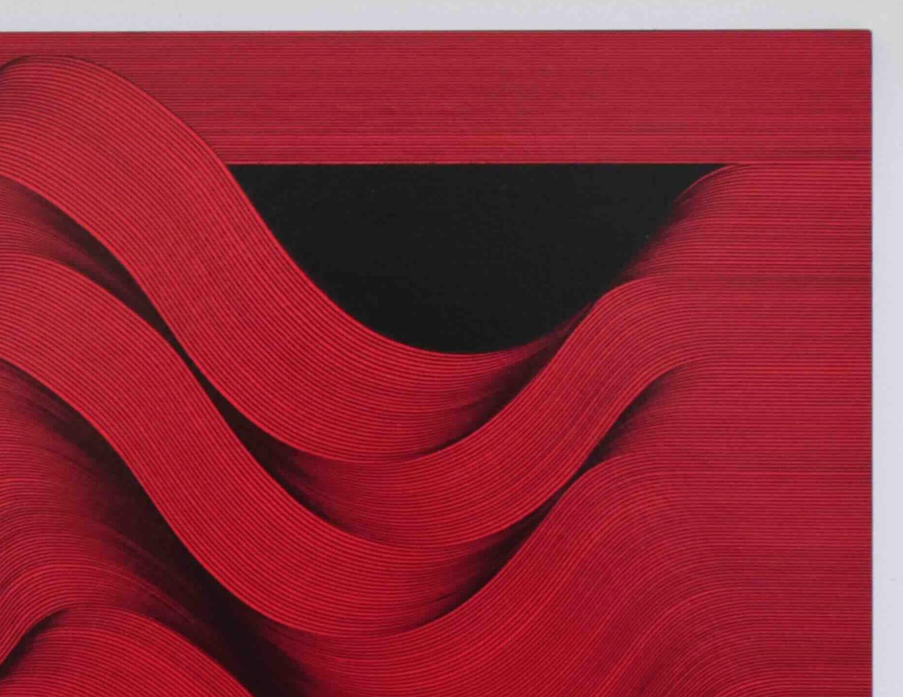 Red Surface 2024 - geometric abstract painting For Sale 1
