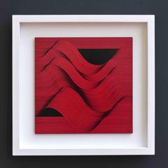 Superficie rossa 2024 - pittura astratta geometrica