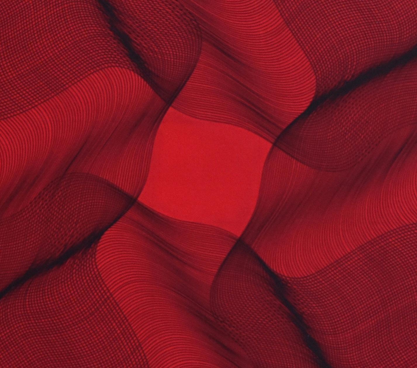 Rosso - Abstract Painting by Roberto Lucchetta