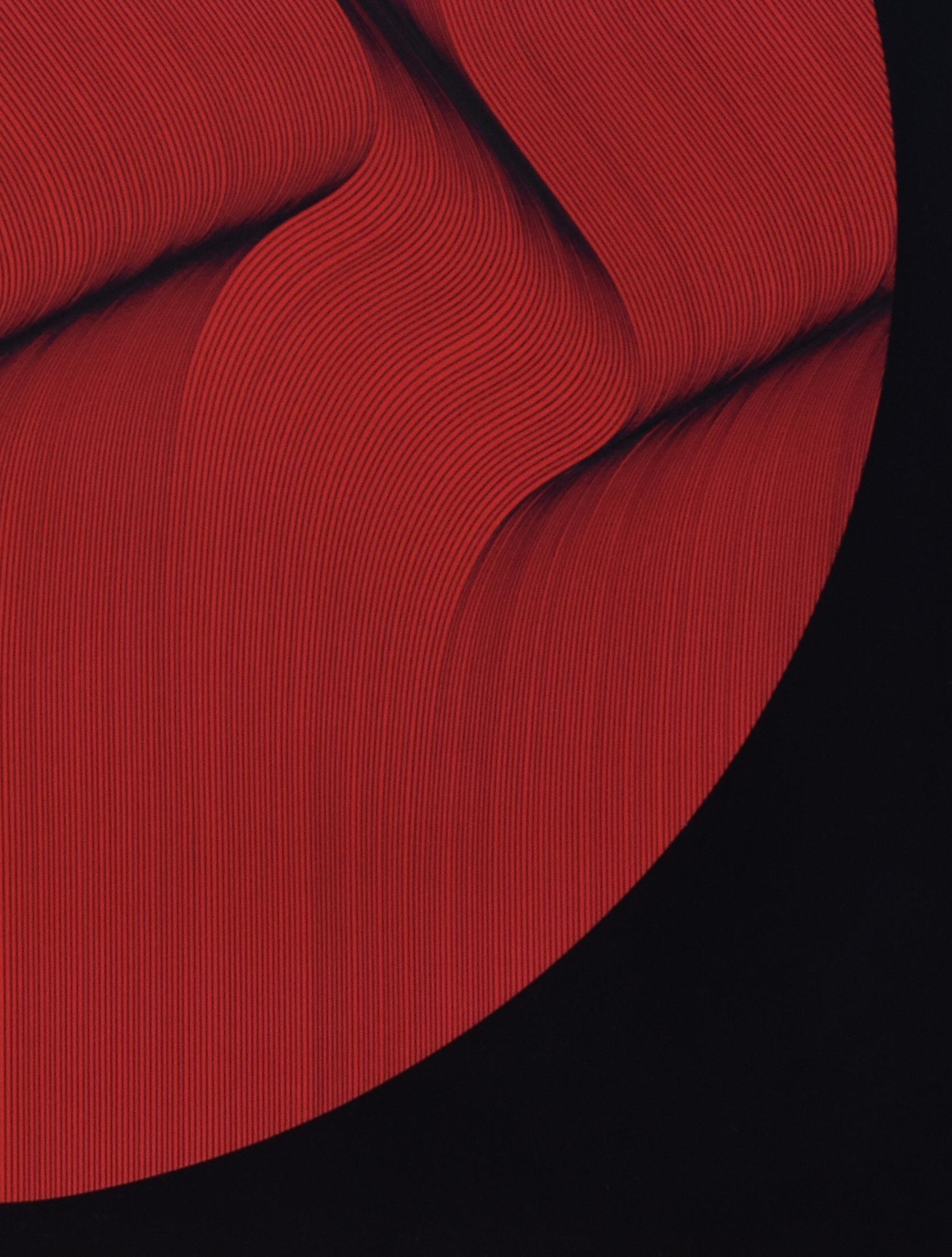 Rosso Nero - geometrisches abstraktes Gemälde (Geometrische Abstraktion), Painting, von Roberto Lucchetta