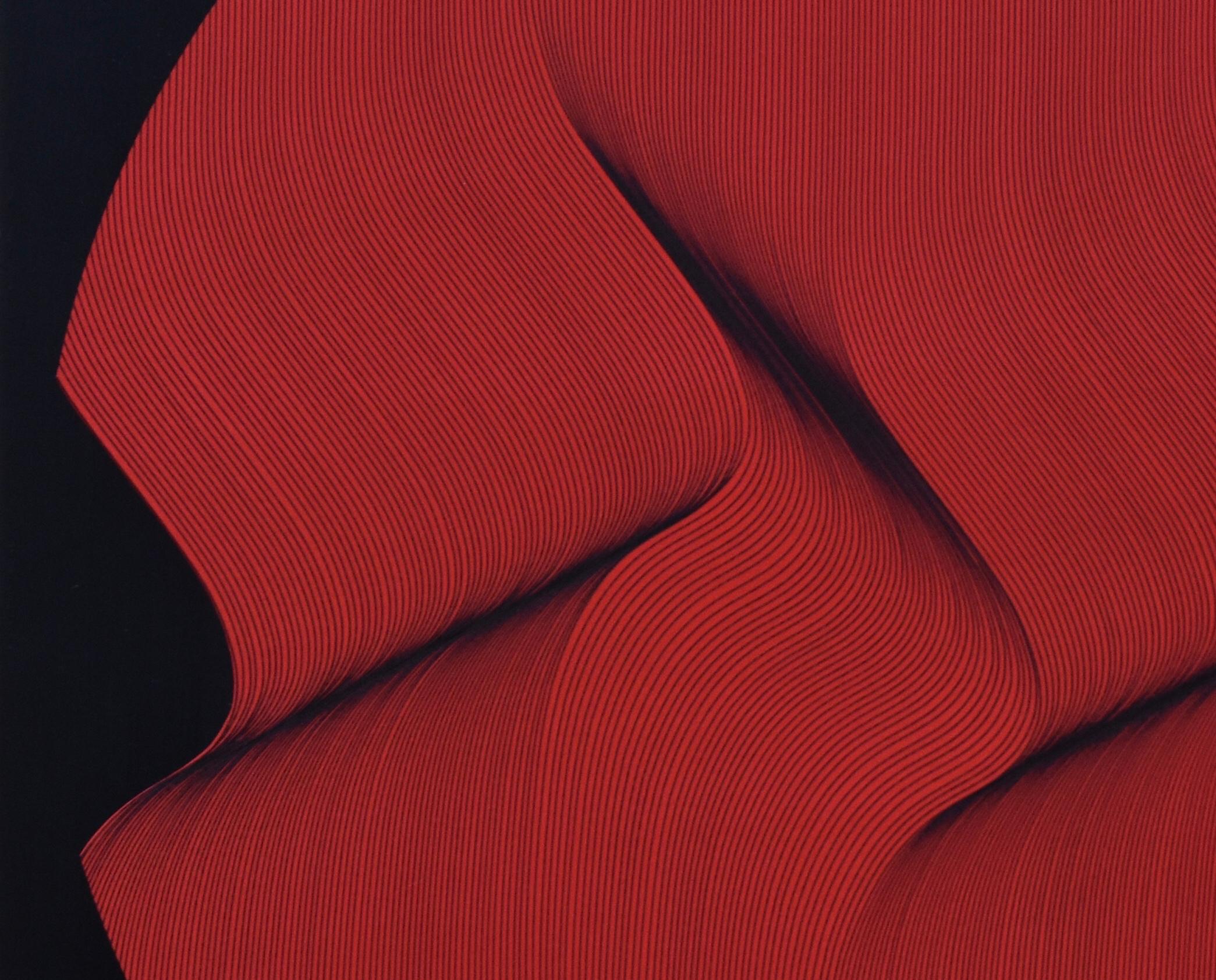Rosso Nero - quadro astratto geometrico in vendita 1