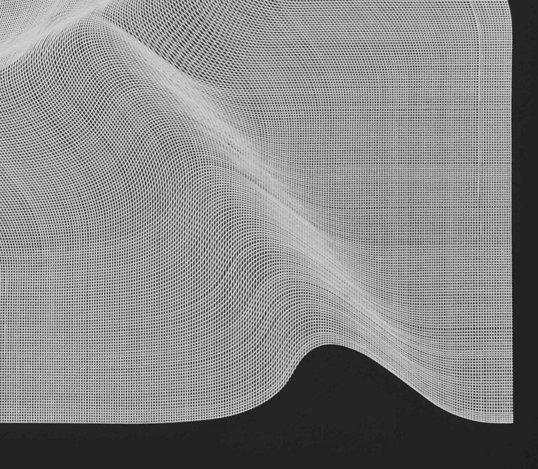 Silver Surface 2024 - geometric abstract painting - Black Abstract Painting by Roberto Lucchetta
