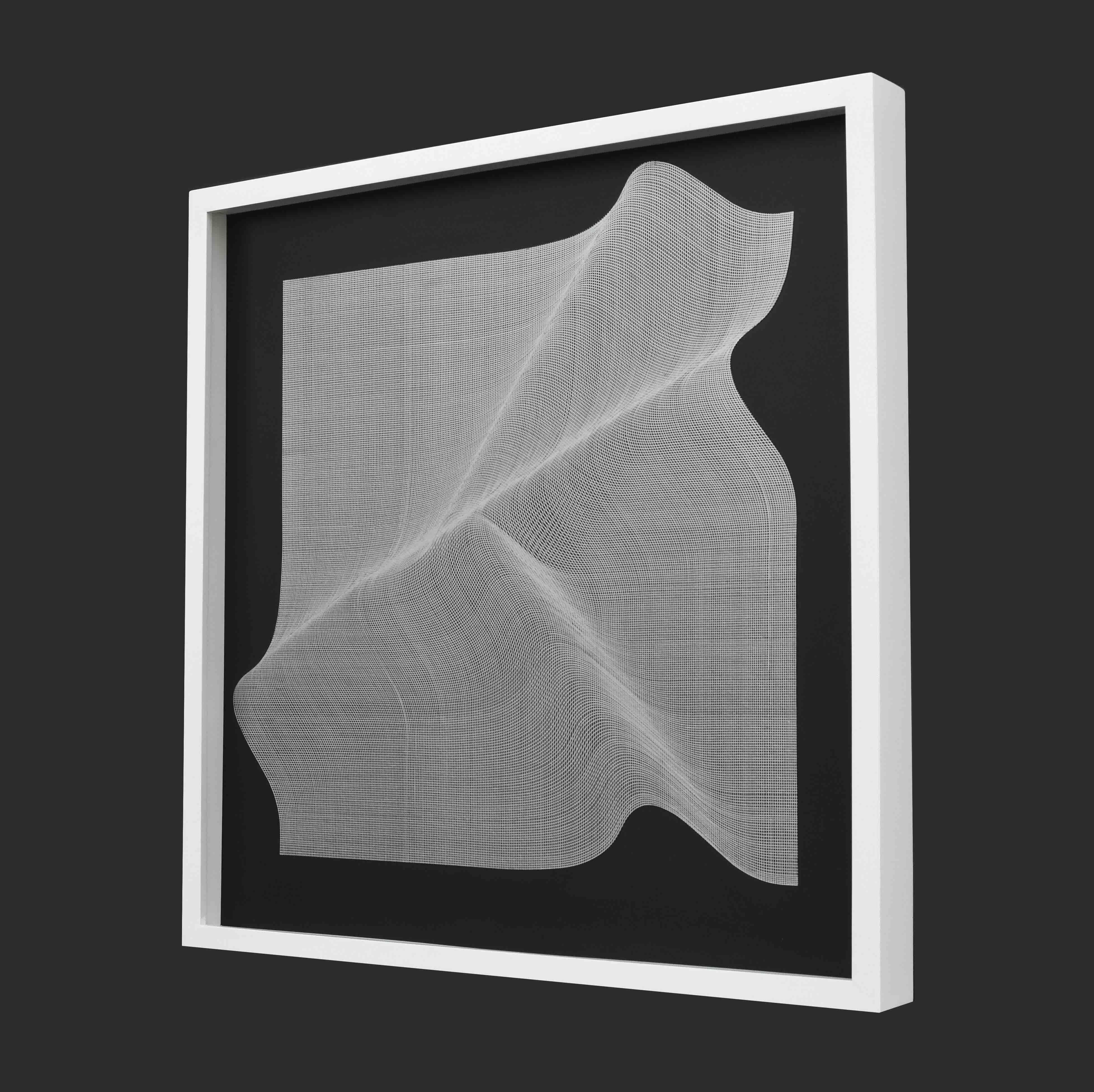 Silver Surface 2024 - geometric abstract painting For Sale 3