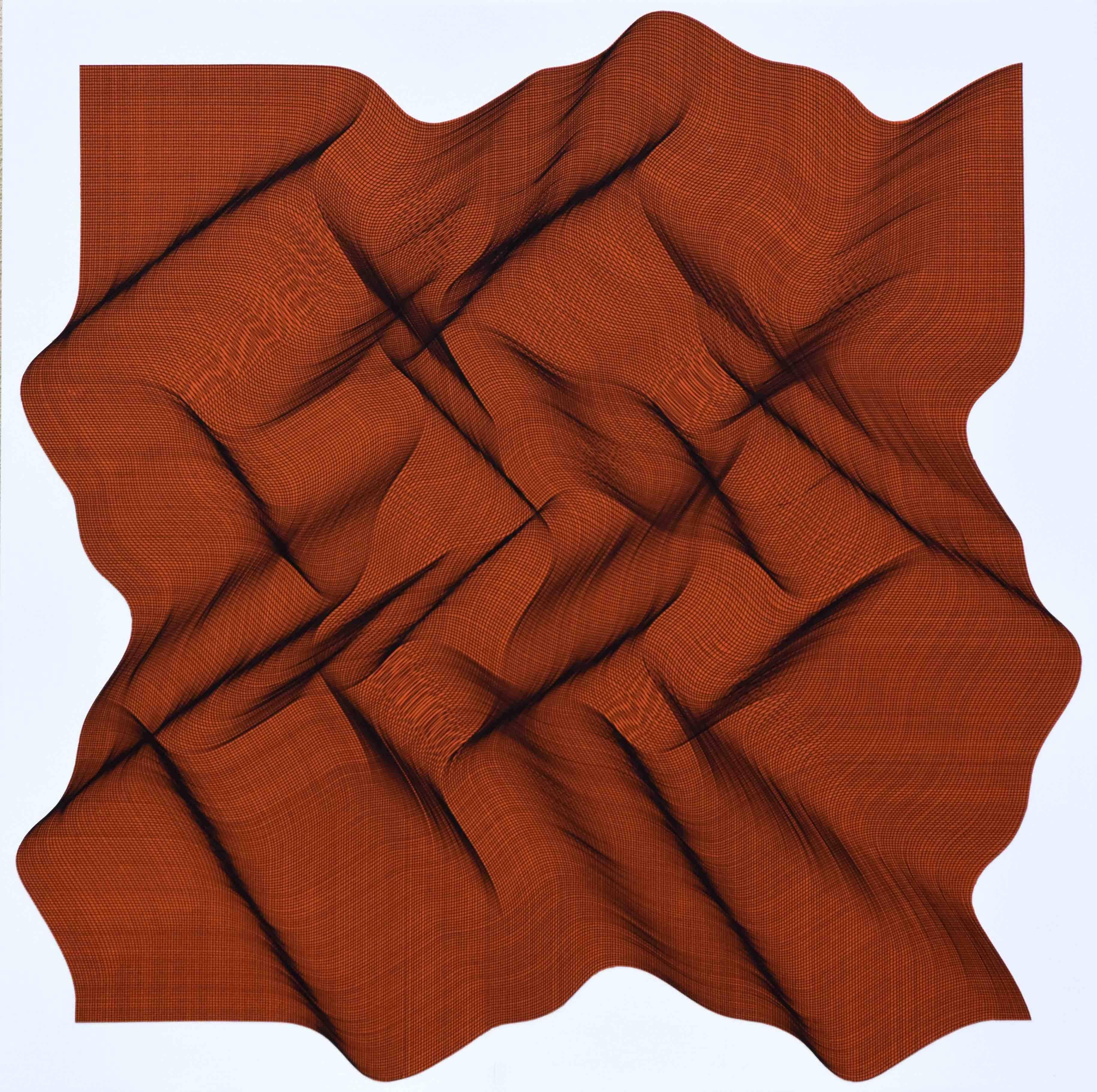 Roberto Lucchetta Abstract Painting - Struttura (red)