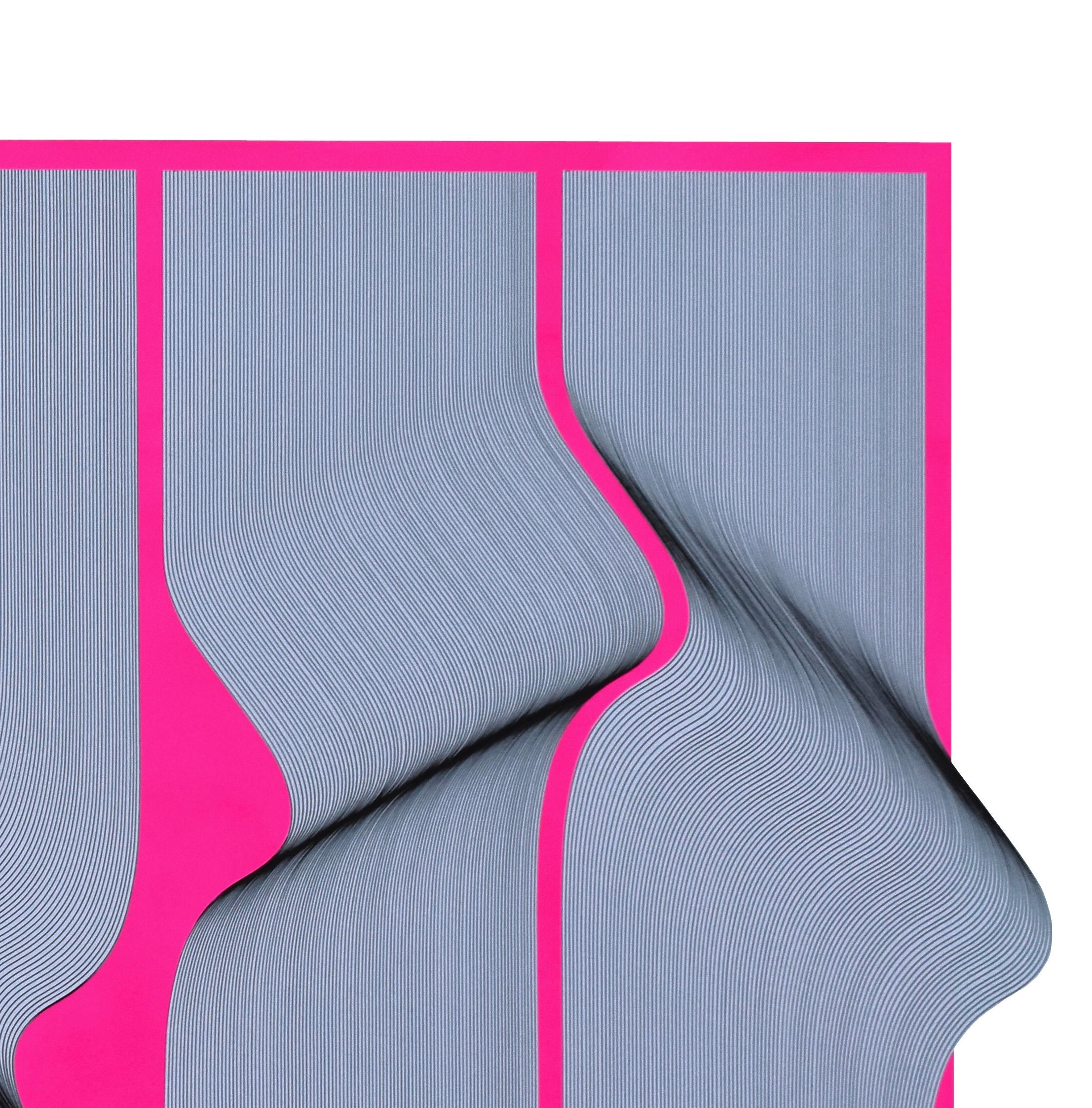 Surface Flou - pittura astratta geometrica - Painting di Roberto Lucchetta