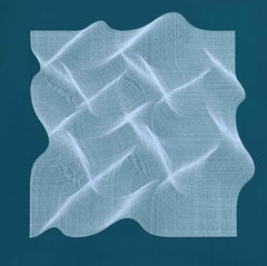 Geometrisches abstraktes Gemälde 2023 – Texturen