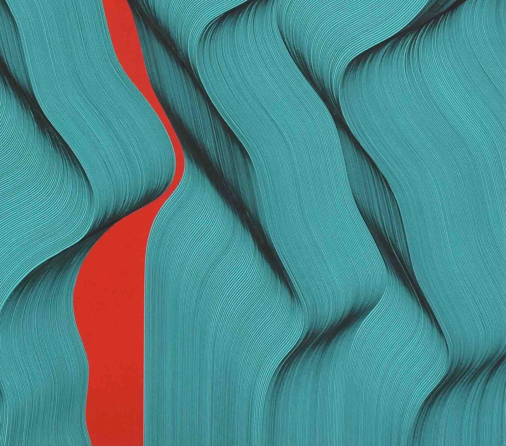 Waves 2025 - quadro astratto geometrico in vendita 2