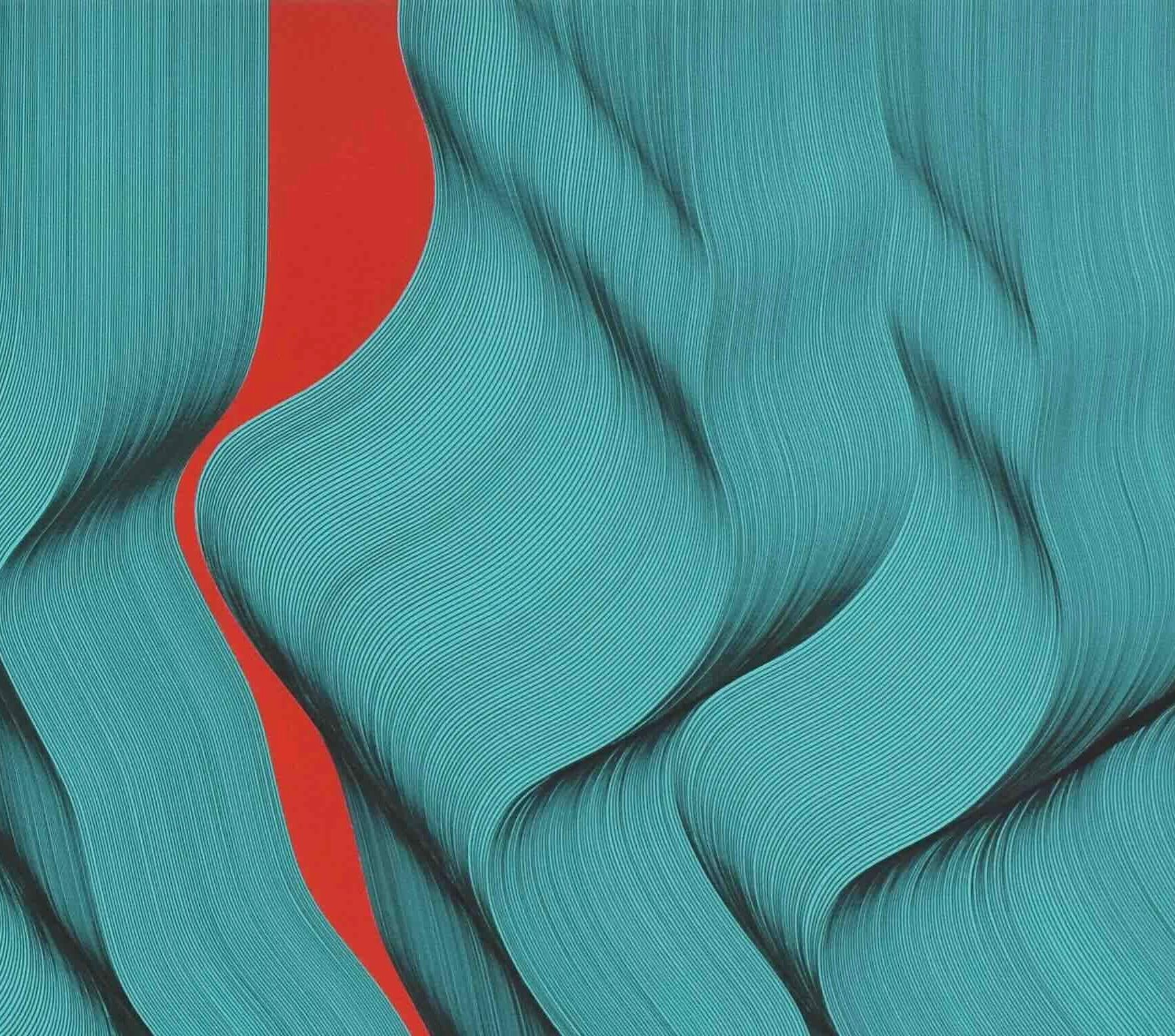 Waves 2025 - quadro astratto geometrico in vendita 3