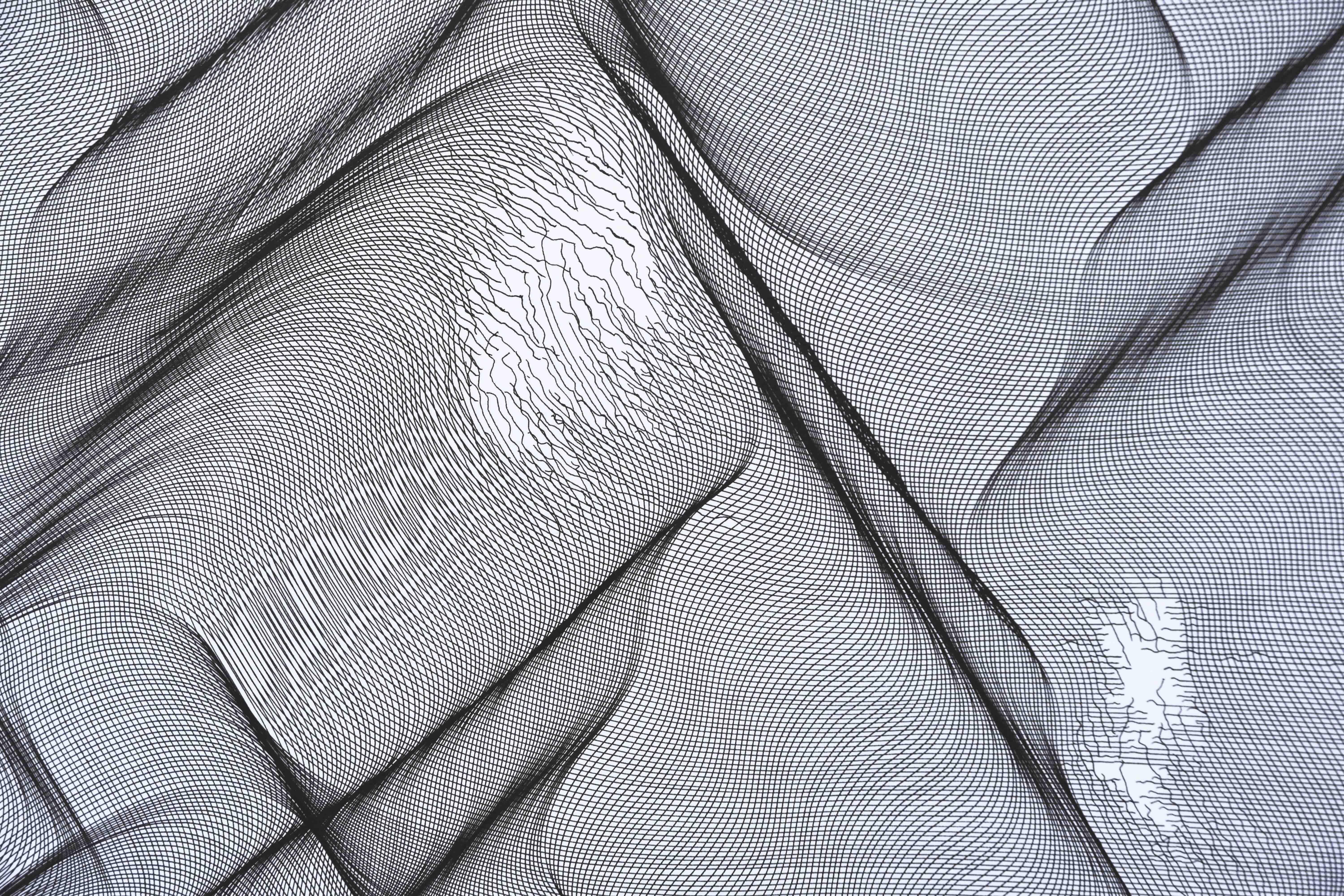 White black structure 2025 - Geometric abstract painting For Sale 4