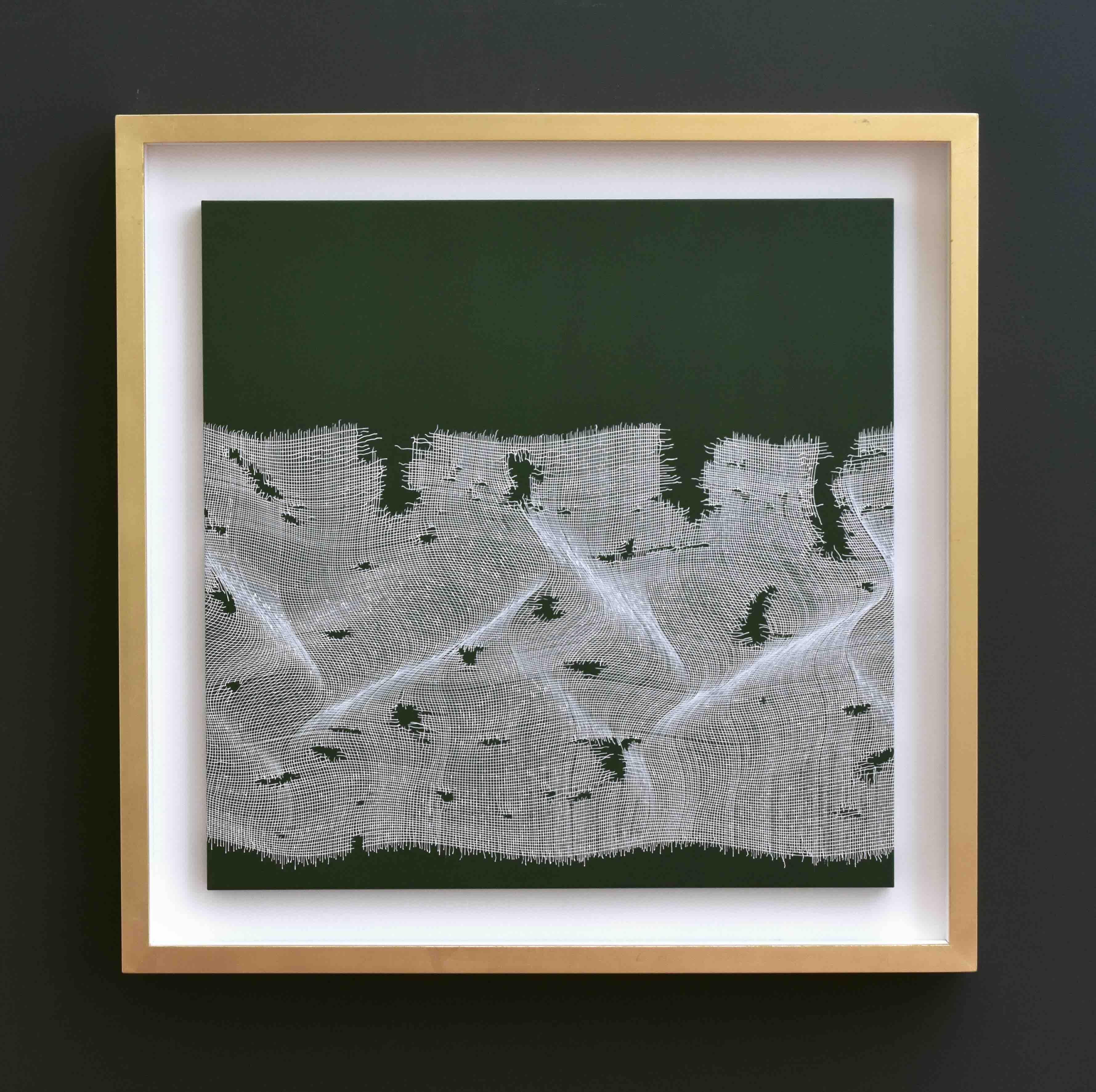 White Gauze 2024 - pittura astratta geometrica - Painting Astrattismo geometrico di Roberto Lucchetta