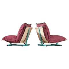 Roberto Lucci and Paolo Orlandini for Elam Pair of 'Farfalla' Lounge Chairs 