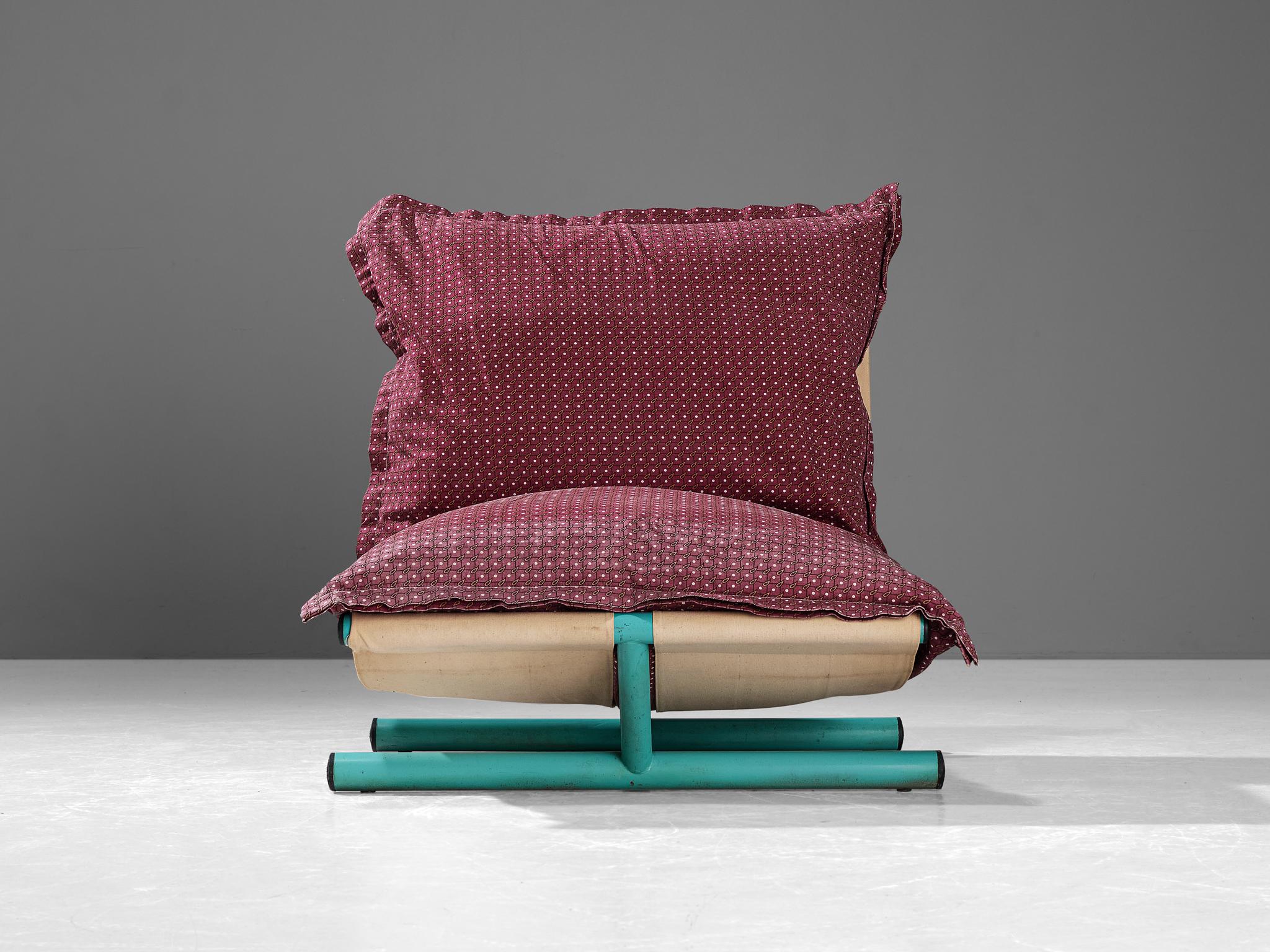 Post-Modern Roberto Lucci & Paolo Orlandini for Elam 'Farfalla' Lounge Chair For Sale