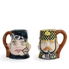 RARE ensemble de mugs anciens de Roberto Lugo (INV n° NP3734)