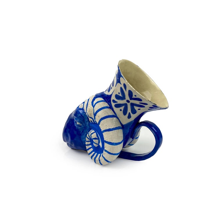 Roberto Lugo Ryton Ram Sculpture by Roberto Lugo For Sale at 1stDibs