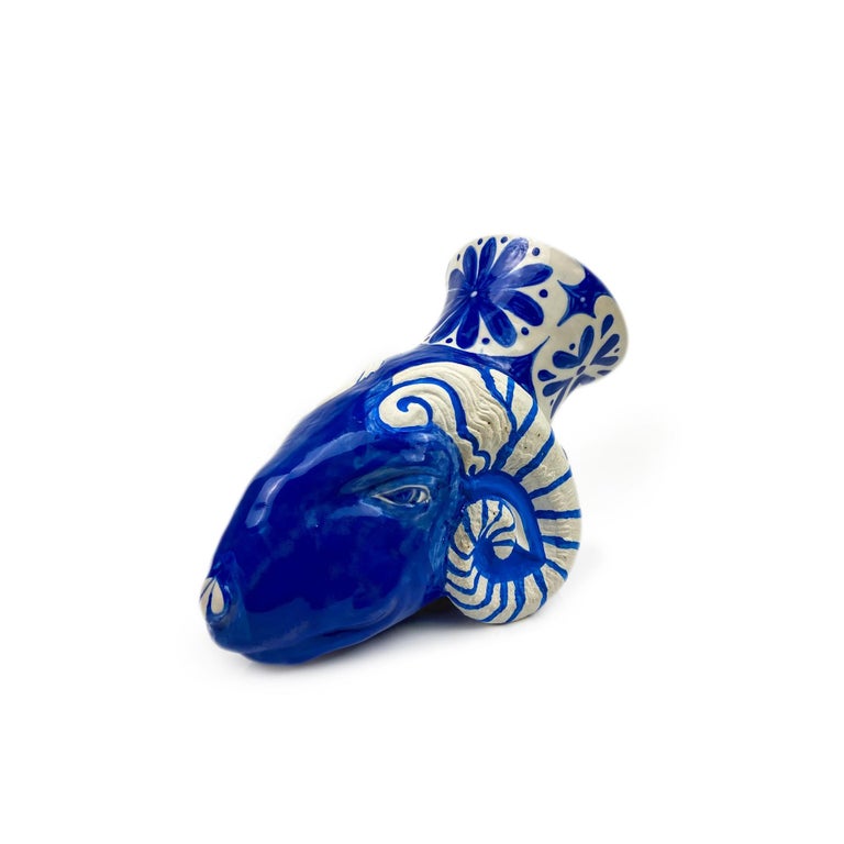 Roberto Lugo Ryton Ram Sculpture by Roberto Lugo For Sale at 1stDibs