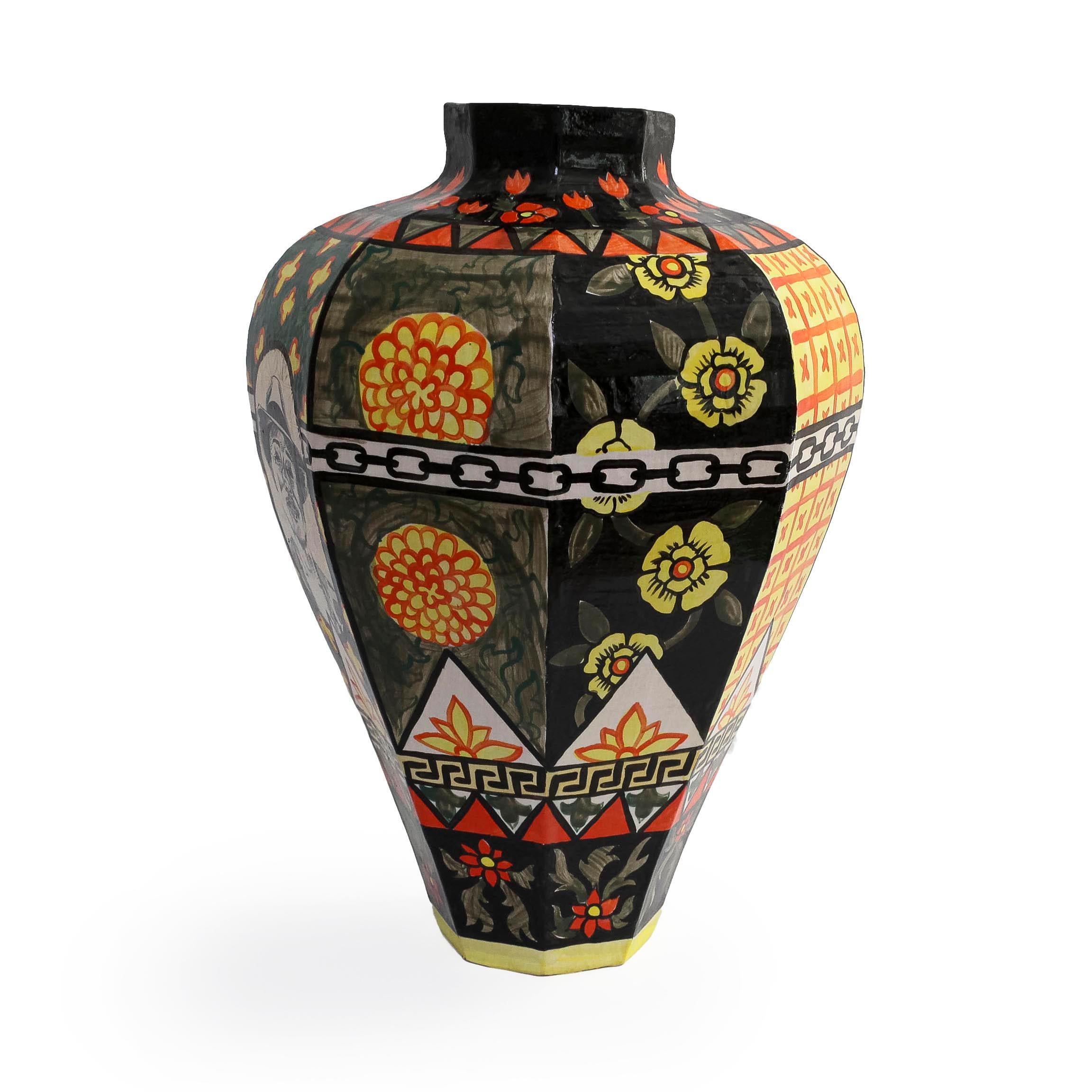 Pharrell Monumental Jar by Roberto Lugo (INV #NP4034) For Sale 1