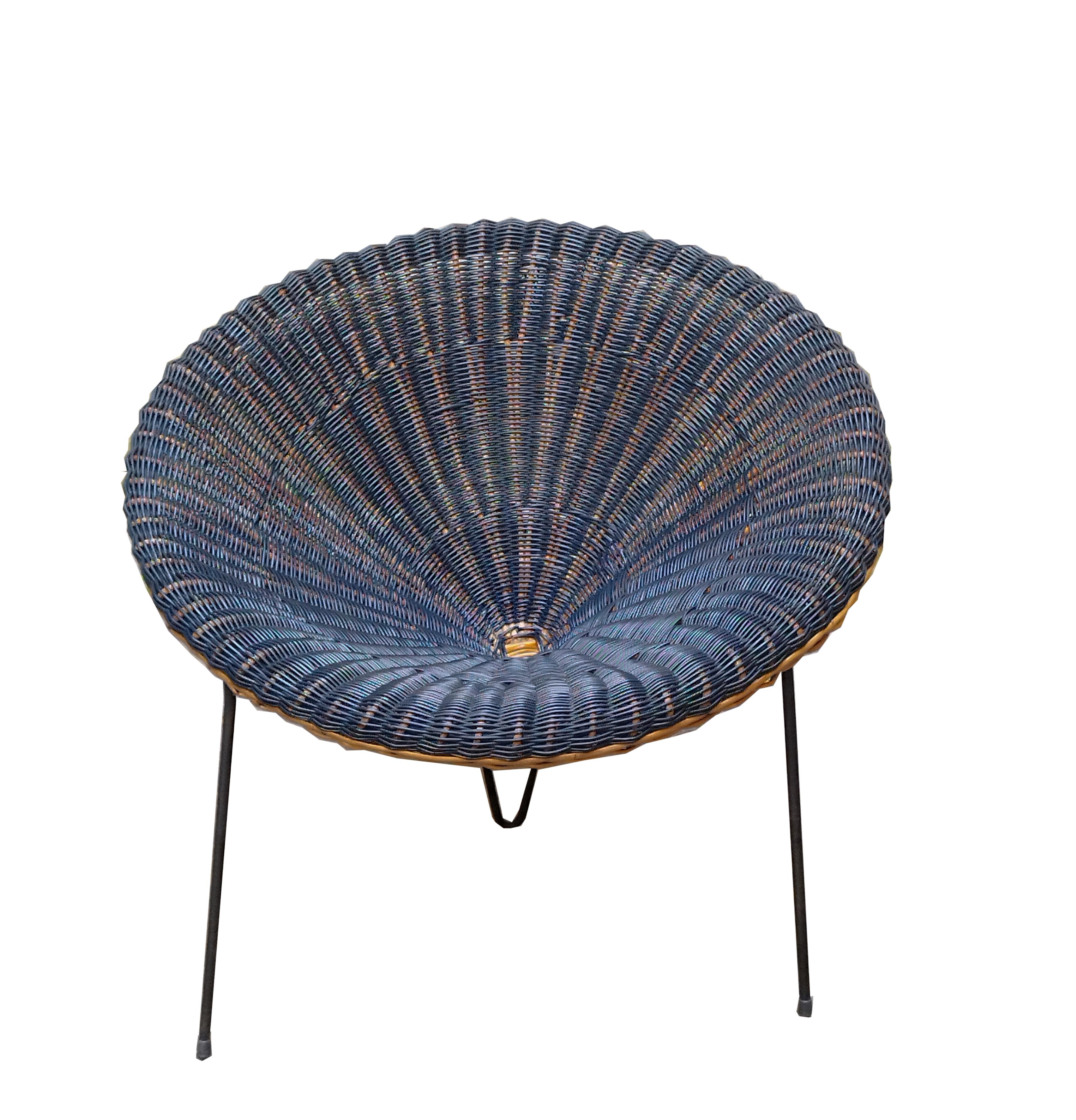 Roberto Mango Set aus zwei Sesseln und Couchtisch aus Rattan, Italien 1960er Jahre (Moderne der Mitte des Jahrhunderts) im Angebot
