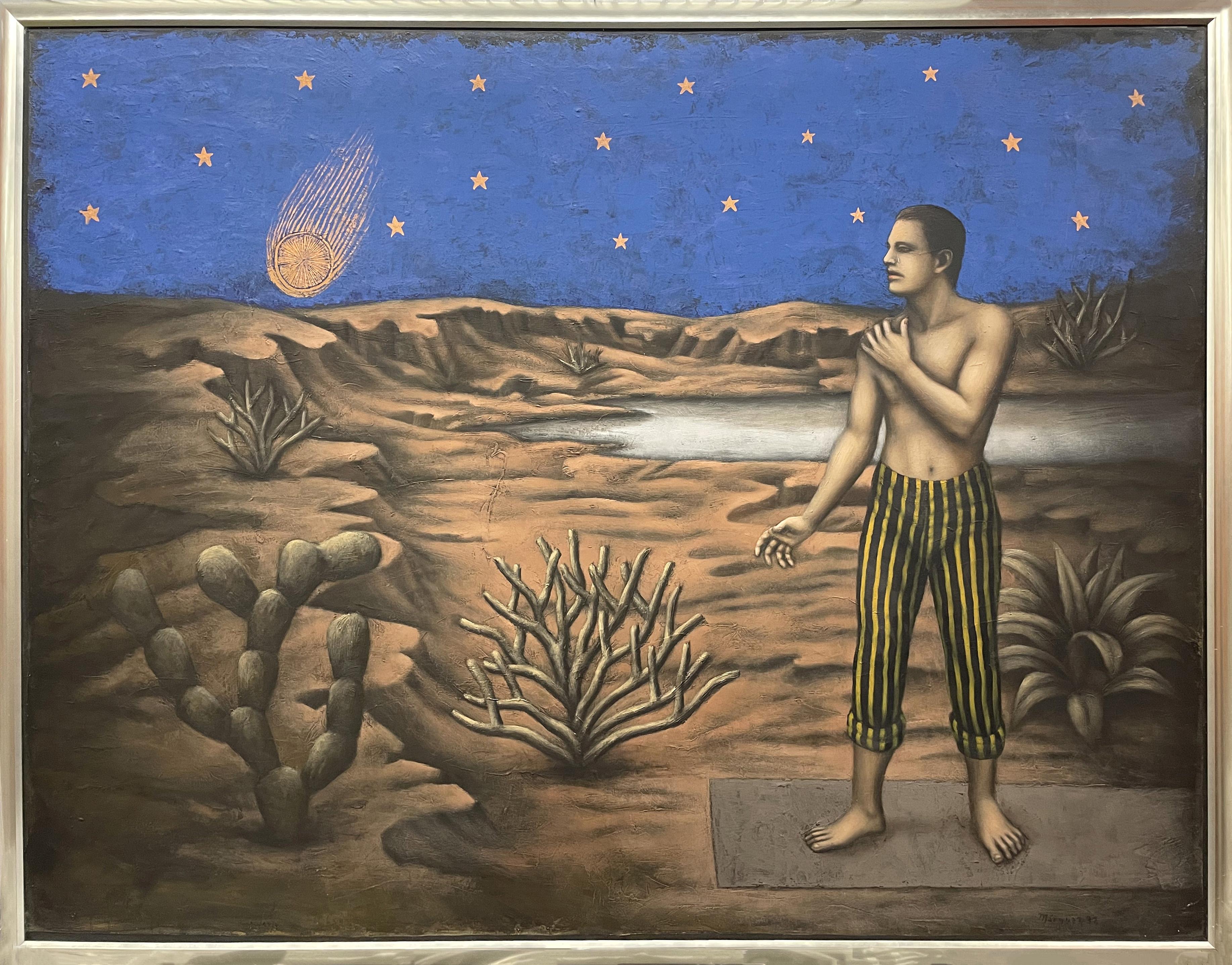 Roberto Marquez Figurative Painting – Die Nacht der Komödie