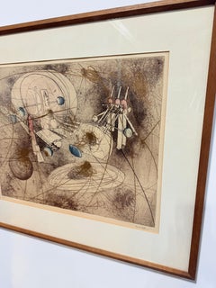 Roberto Matta "Look At The Heart Of The World" Circa 1965 Gravure 2/50