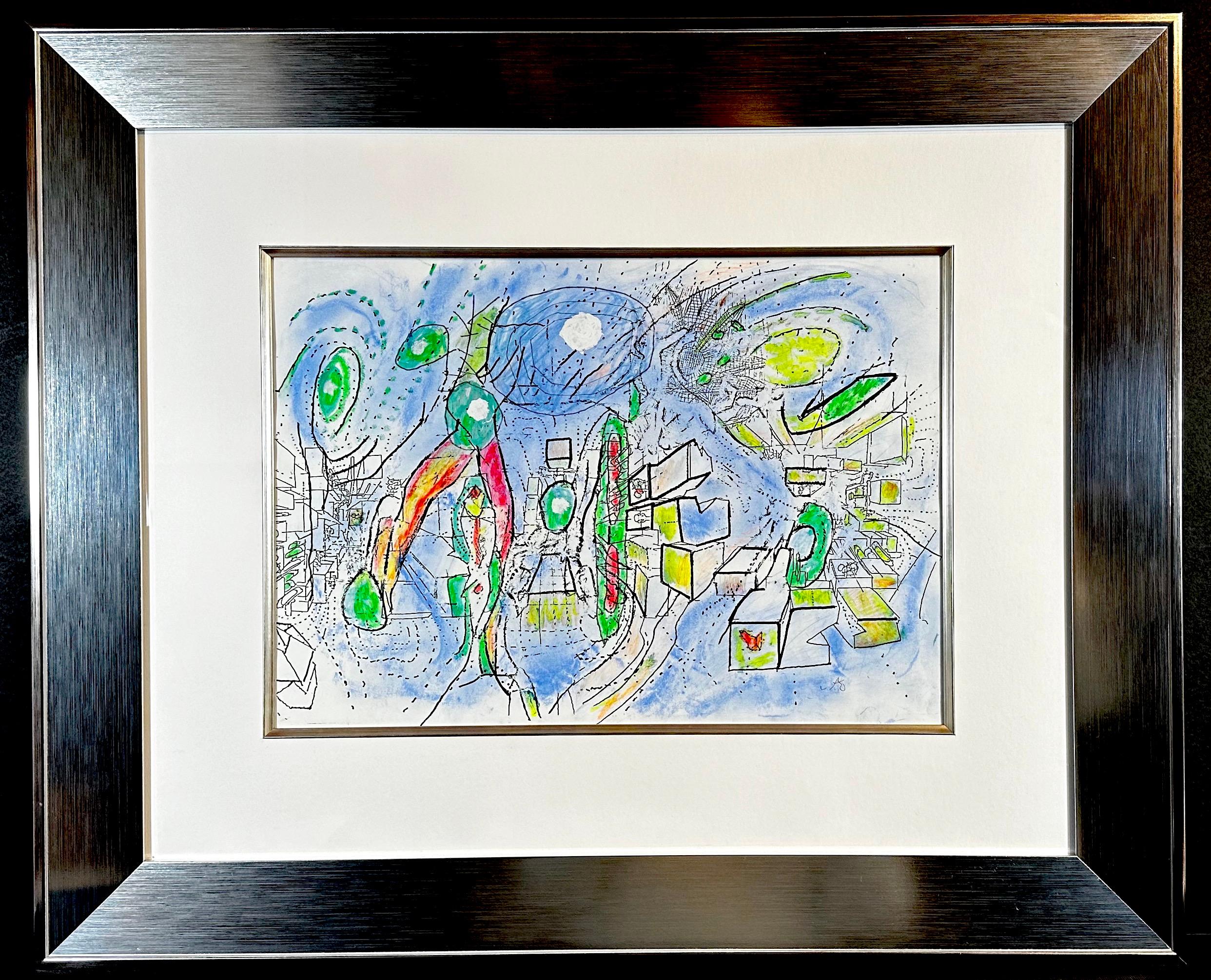 Artista: Roberto Matta
 Título: Sans Titre Dibujo sobre impresión, coloreado a mano

Medio: Dibujo sobre impresión con coloreado a mano
Firmado: Firmado a mano

Medidas: 11.8