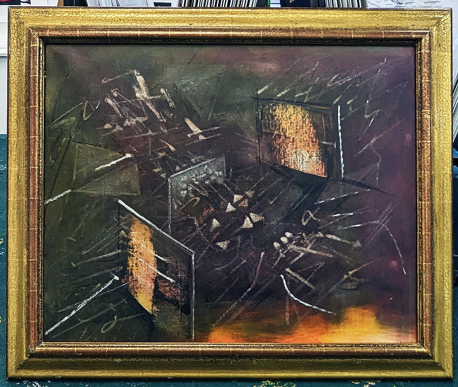 Abstract Painting Roberto Matta - LA DÉMONSTRATION (TITRE AU DOS)