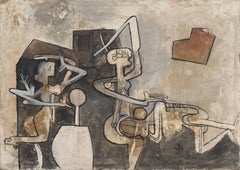 La Question / Roberto Matta / 1958/Mixed-Media auf Leinwand