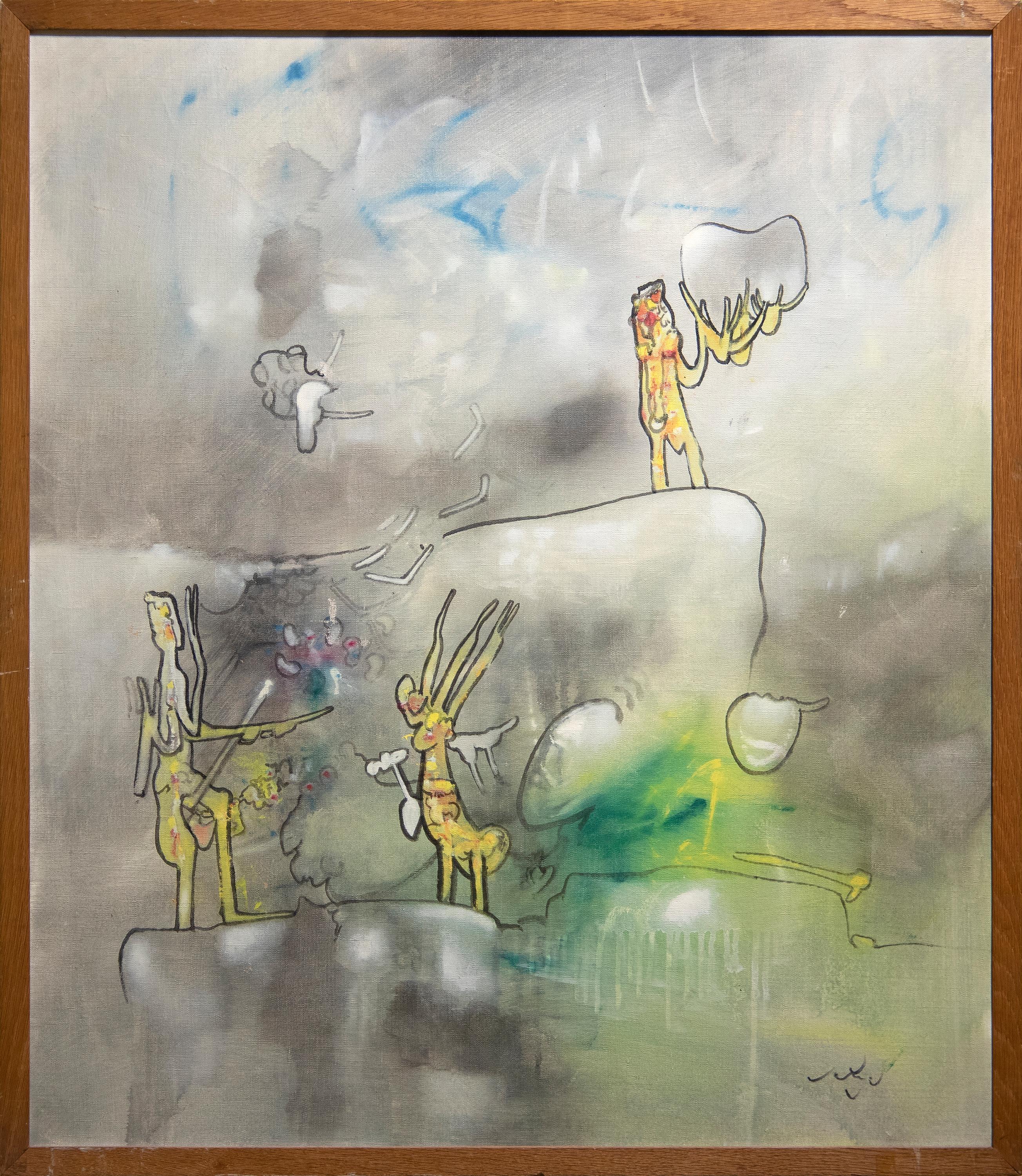 L'epreuve - Painting by Roberto Matta