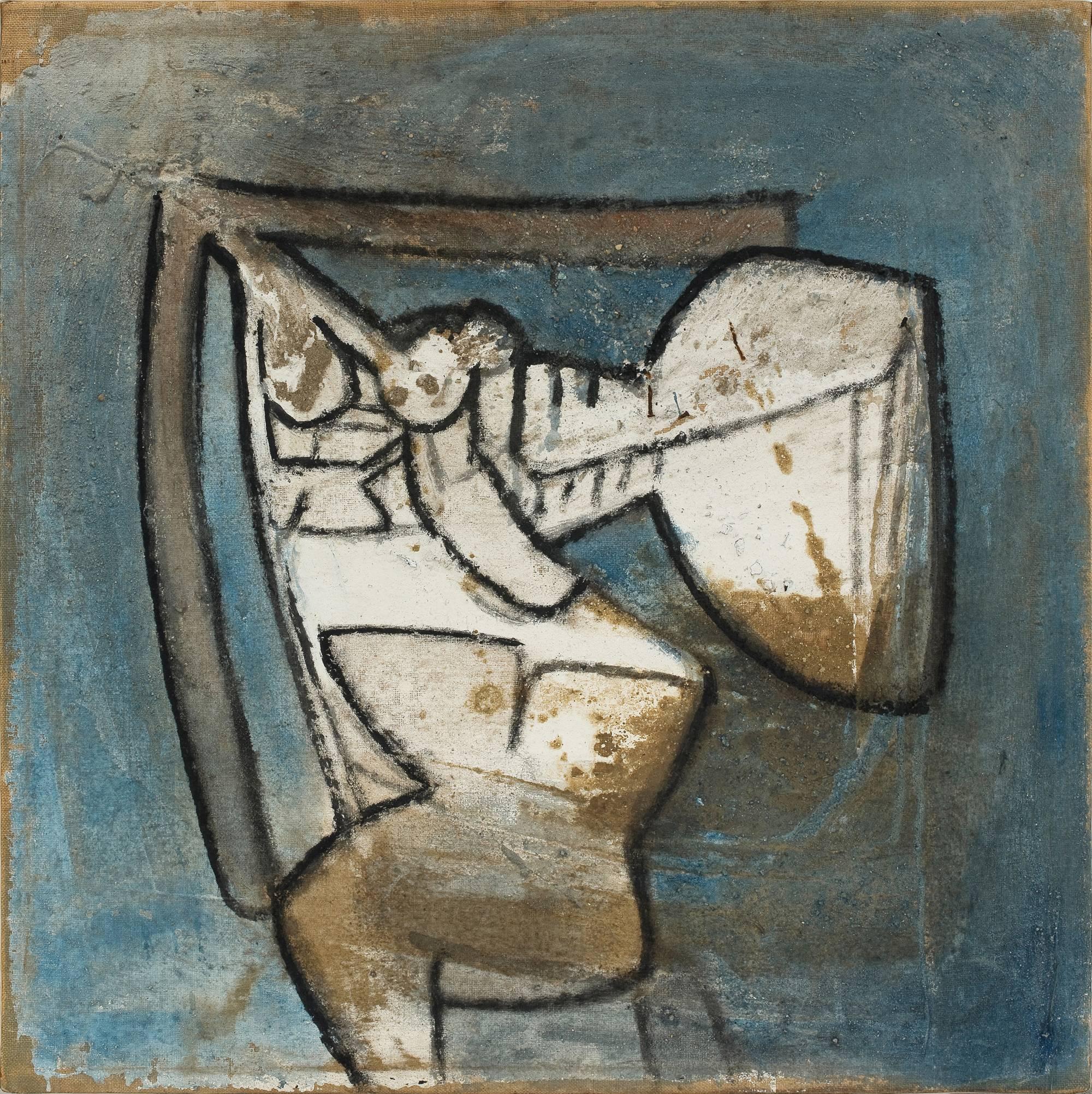 Untitled – c. 1963
Mixed media on canvas
100 x 100 cm / 39.37 x 39.37 in.