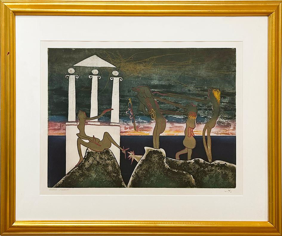 10PM from L'Arc Obscur des Heures - Print by Roberto Matta