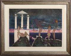 10PM de L'Arc Obscur des Heures, Grabado surrealista de Roberto Matta