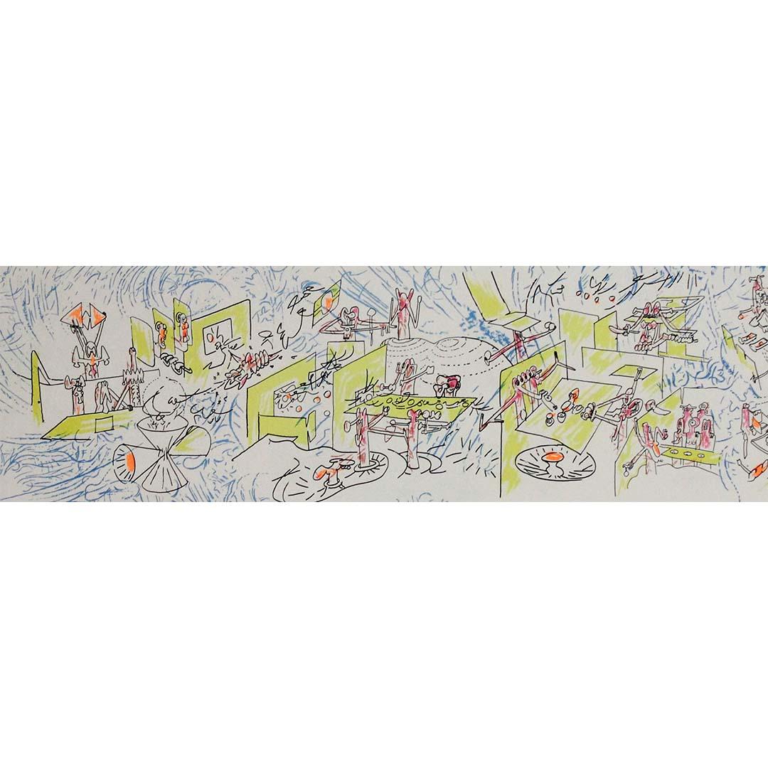 1980 exhibition poster by Roberto Matta for the Galerie Samy Kinge For Sale 3