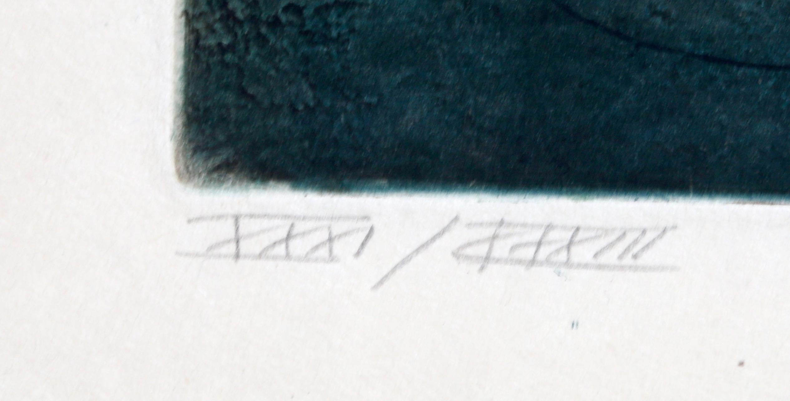 8PM de L'Arc Obscur des Heures, gravure à l'aquatinte de Roberto Matta en vente 1