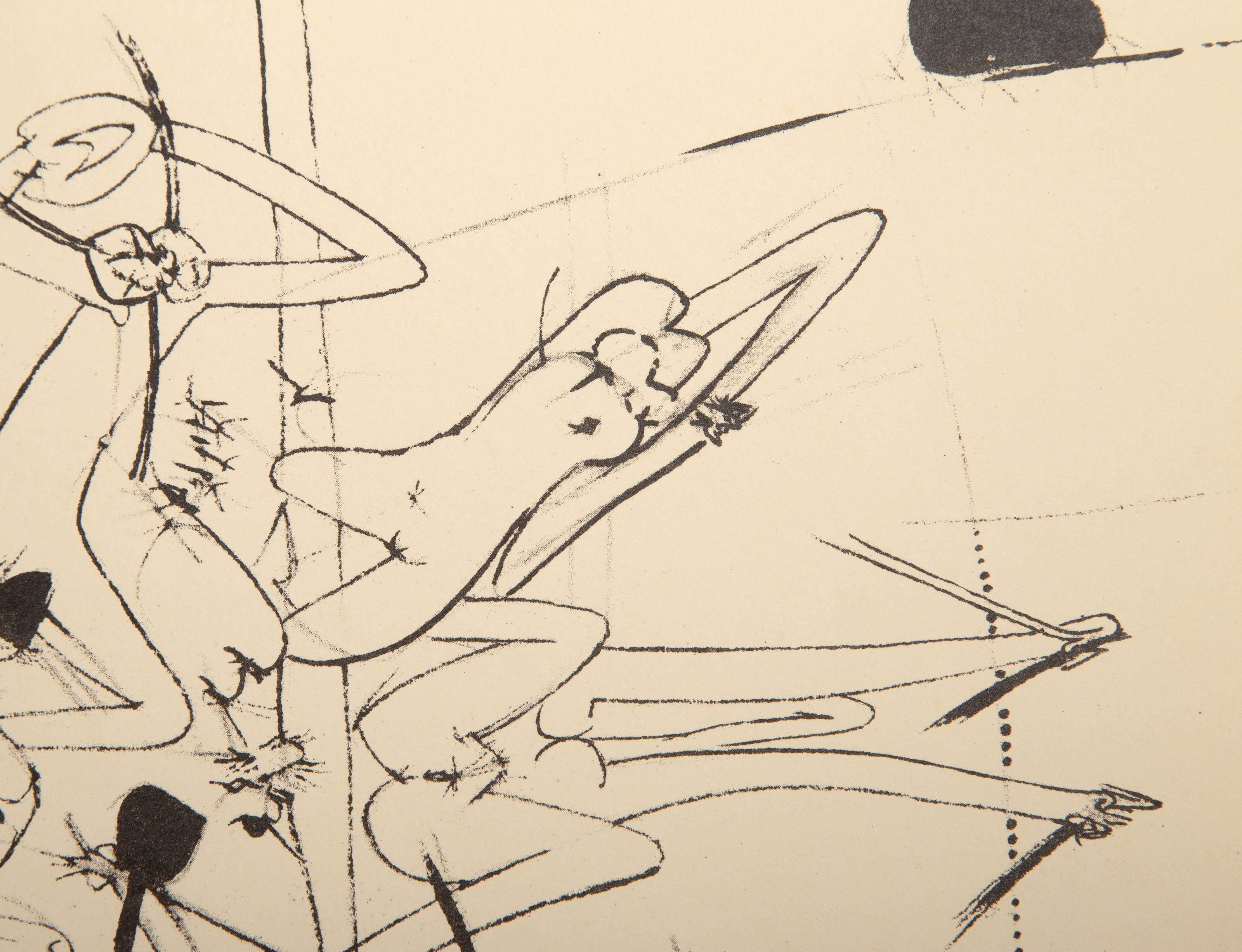 Attulima, litografia surrealista di Roberto Matta in vendita 1