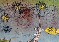 Comique Trippe XVI, Surrealist Lithograph by Roberto Matta